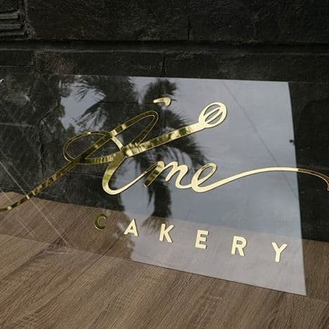 Acrylic Signage / Custom Signage / Papan Merk / Dekorasi Bazaar