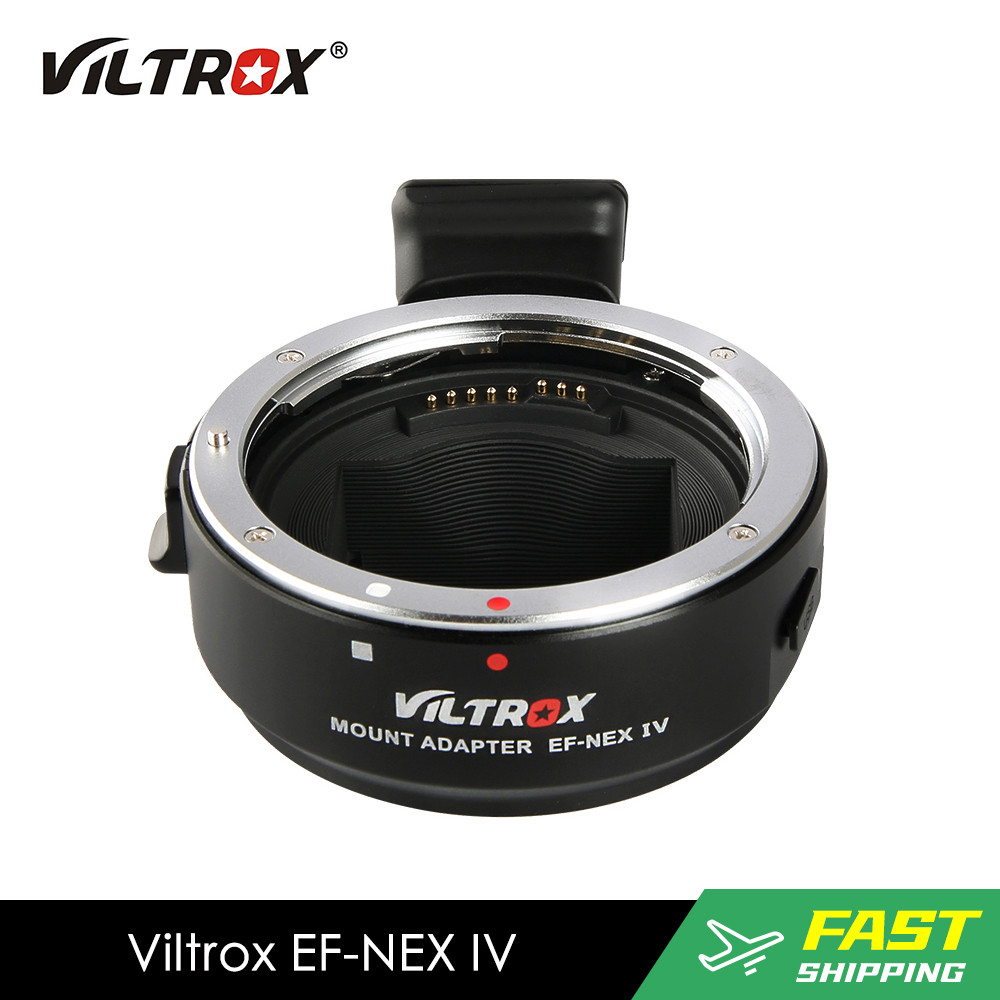 Baru Viltrox EF-NEX IV Lens Mount Adapter Ring for Canon EF-Mount Lens to Select Sony E-Mount Camera