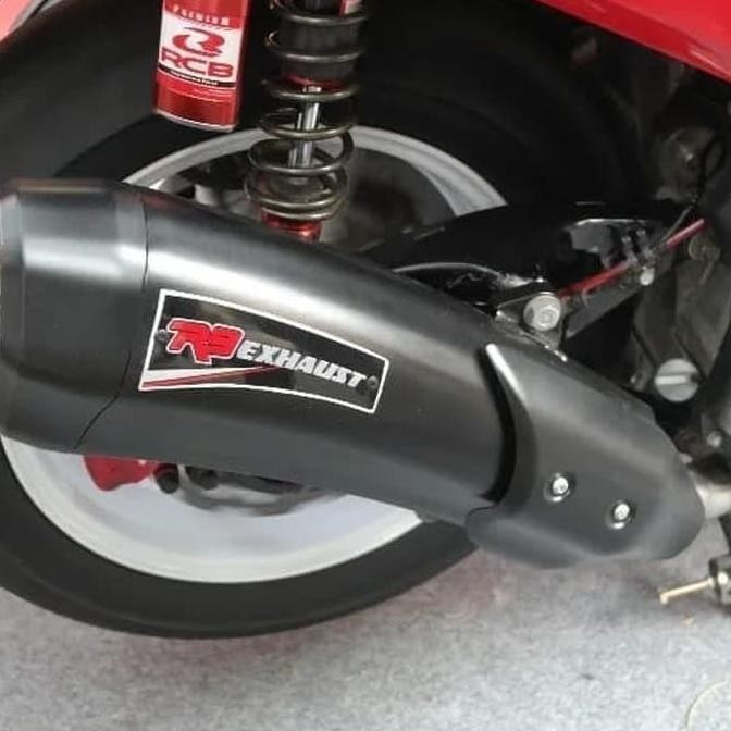 Terjangkau Knalpot Racing R9 Maxxi Series Stainless Black Yamaha N Max / Nmax