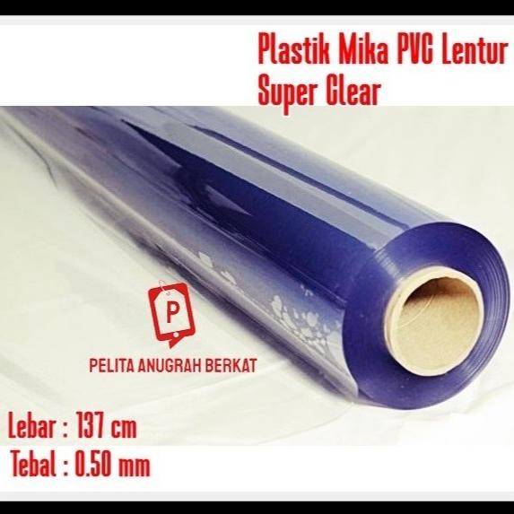 Promo Plastik Mika Lentur Import Korea Super Clear Bening Tebal 1mm / Mika Bahan Tas Meteran