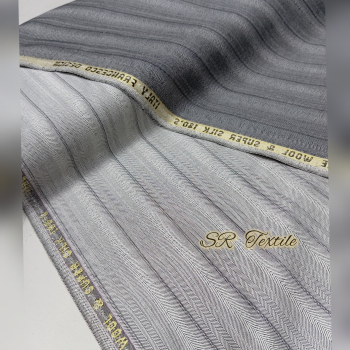 Best Quality Kain Jas Celana Wool Salur /Bahan Wool Silk Italy 180's