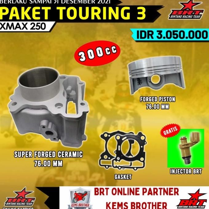 Promo BLOK XMAX BRT GEN 2 BOREUP 300CC COD