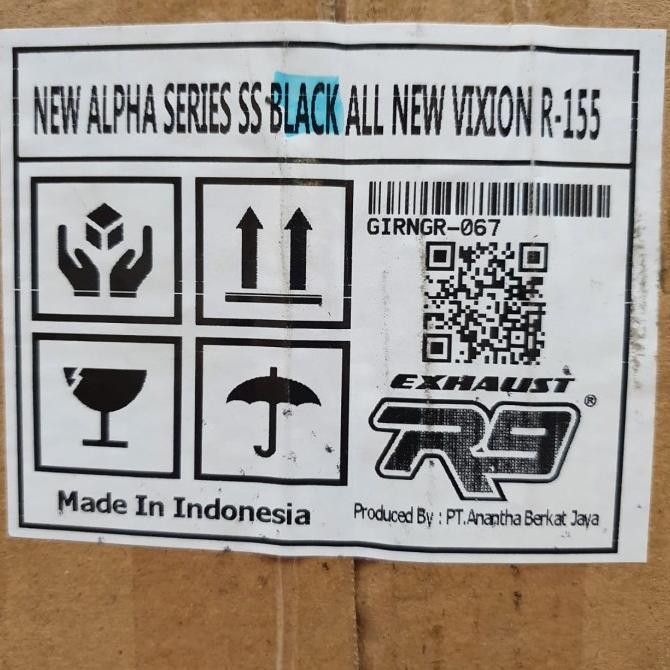 Miliki Knalpot Racing R9 Alpha New Yamaha All New Vixion R Black Series