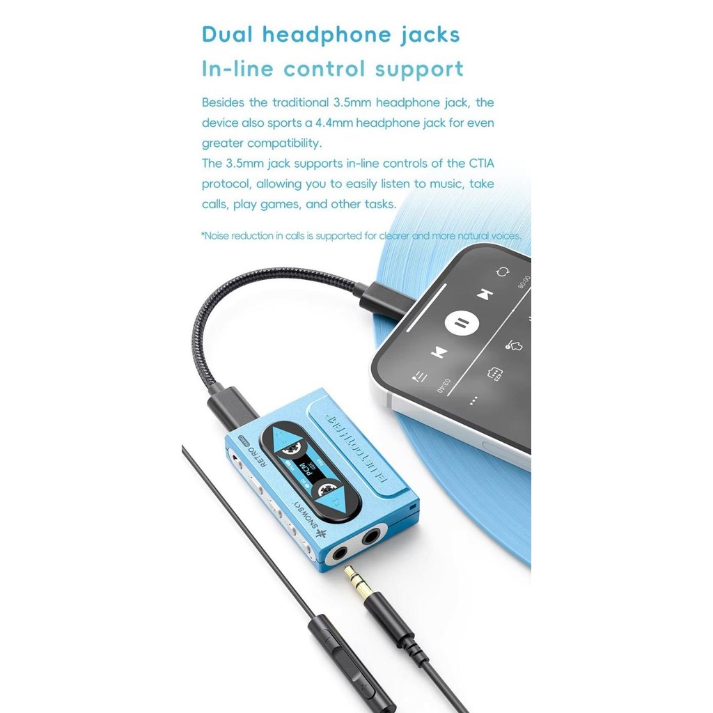 TERBARU - FiiO Snowsky Retro NANO Portable Wireless Dongle DAC and Headphone Amplifier