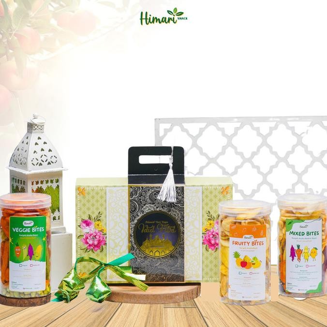 

Promo Himari Special Hampers Keripik Buah Sayur 3 Toples Jar @1000Ml