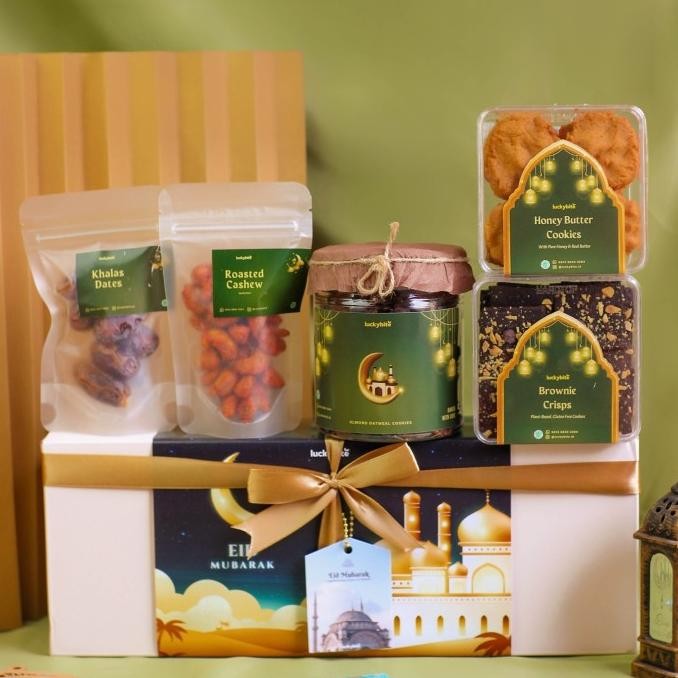 

Grosir Hampers Lebaran / Eid Hampers - Karim Limited Set - Semi Hardbox