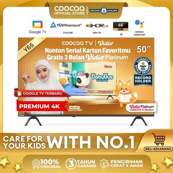 NEW COOCAA 50 inch GOOGLE TV-4K UHD-Dolby Audio  (COOCAA 50Y65)