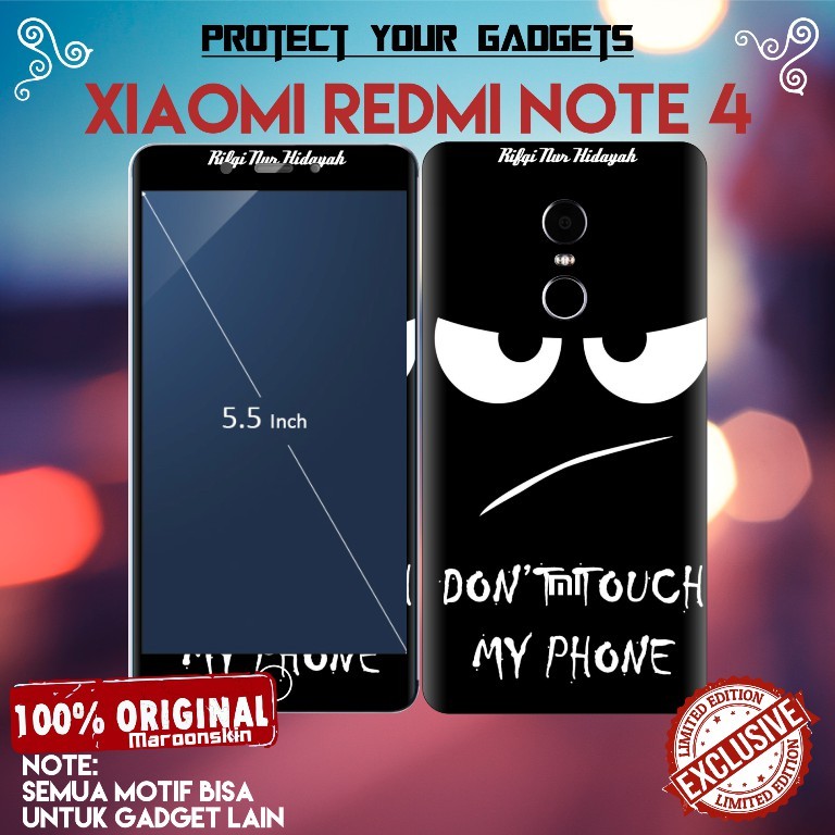 

Premium Cut - Xiaomi Redmi Note 4 Garskin Stiker / Case Custom Terlaris 2PCS/ Fullbody