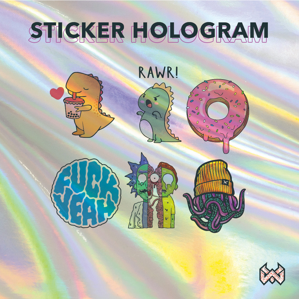 

Premium Cut - Hologram Dalam 1 Garskin Stiker / Case Custom Terlaris 2PCS/ Fullbody