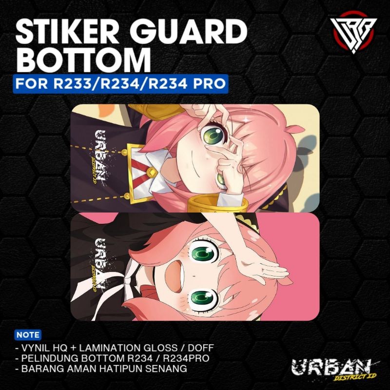 

Premium Cut - Stiker Pack Bottom Guard R Series 234 233 150 By Urban District G8 Garskin Stiker / Case Custom Terlaris 2PCS/ Fullbody