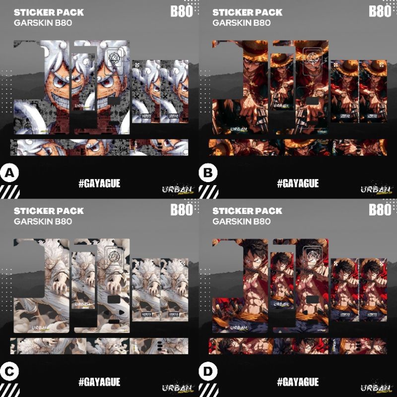 

Premium Cut - Stiker Pack C B80 Urban Series G5 Garskin Stiker / Case Custom Terlaris 2PCS/ Fullbody