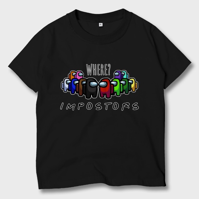 BAJU KAOS ANAK GAME AMONG US IMPOSTOR ATASAN ANAK LAKI-LAKI PEREMPUAN AMS-02