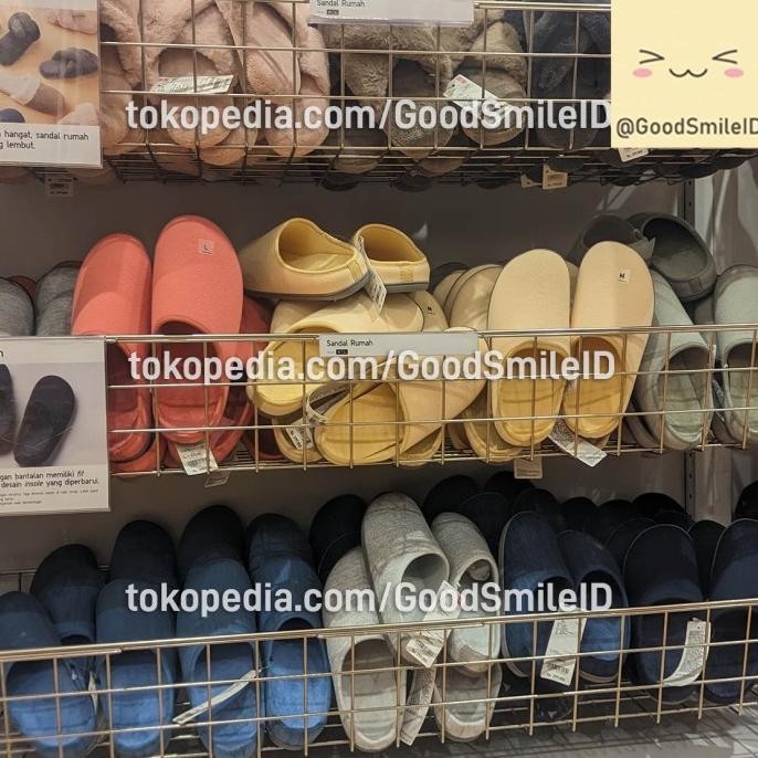 JASTIP Sandal Rumah (2) Room Slipper Kamar Shoes Sendal UNIQLO SALE L21T