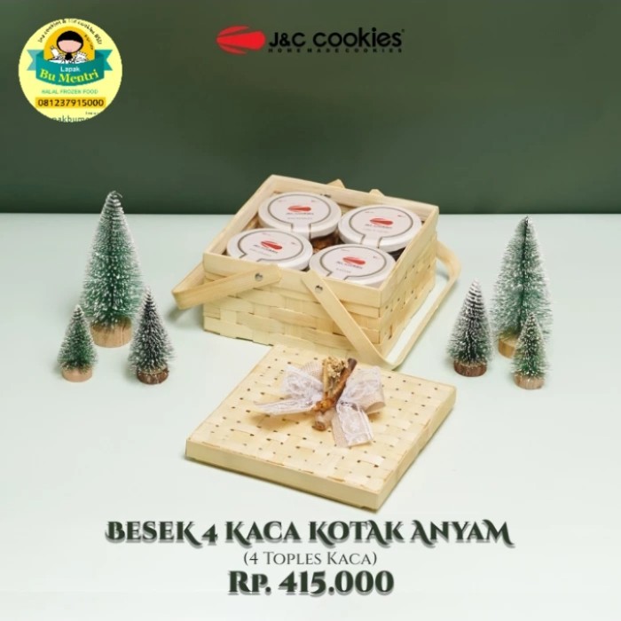 

PROMO !!! SALE TERLARIS HAMPERS BESEK JNC COOKIES ISI 4JAR READY