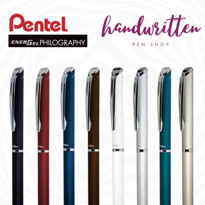 

PENTEL ENERGEL PHILOGRAPHY METAL GEL BALLPOINT PEN / PULPEN GEL