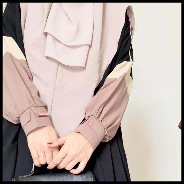 Terlaris Maryamzali Lira Polos Over-Size Abaya (Abaya Saja) Muslim Gamis Wanita Dress Hitam Good Qua