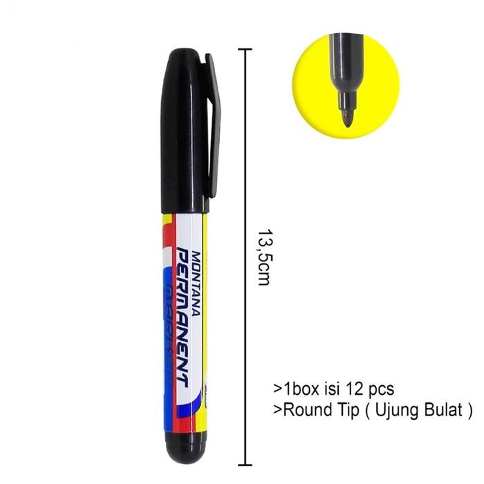 

PROMO SPIDOL PERMANEN HITAM MONTANA MP-11 / SPIDOL PERMANENT MARKER HITAM - BISA DI ISI ULANG - 1