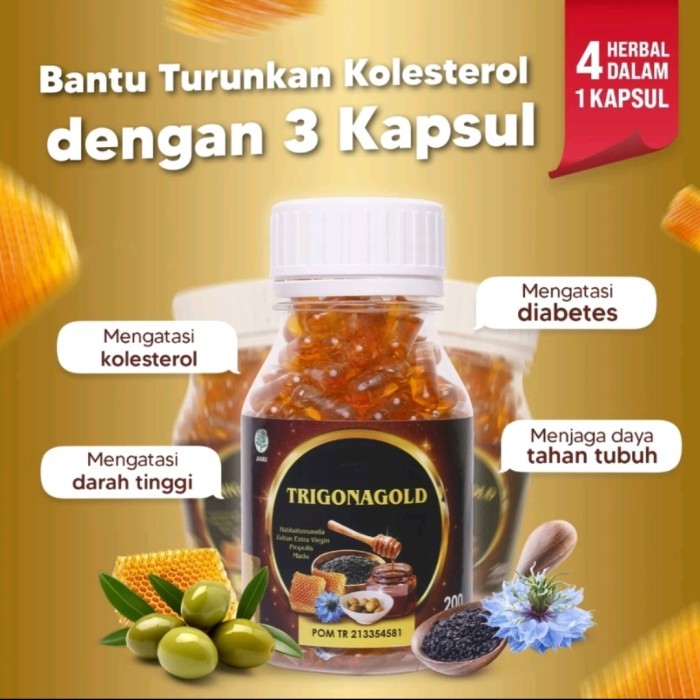 

ORIGINAL TRIGONA GOLD HABBATUSSAUDA PROPOLIS ZAITUN MADU ISI 200 KAPSUL PREMIUM