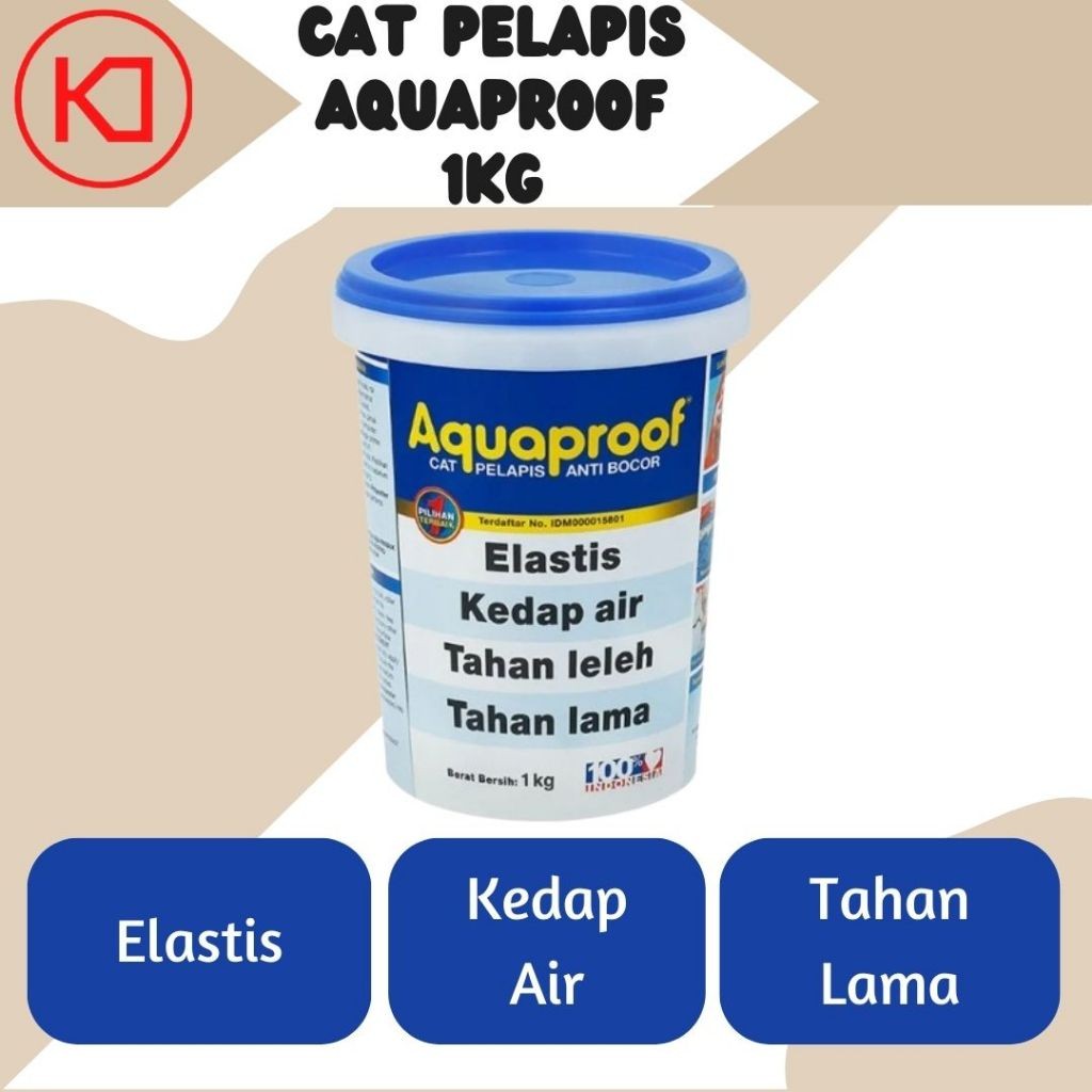 Cat Tembok Anti Bocor Aquaproof 1kg