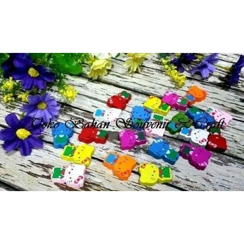 

Open DS] bead kayu hello kitty warna - isi 12 mix