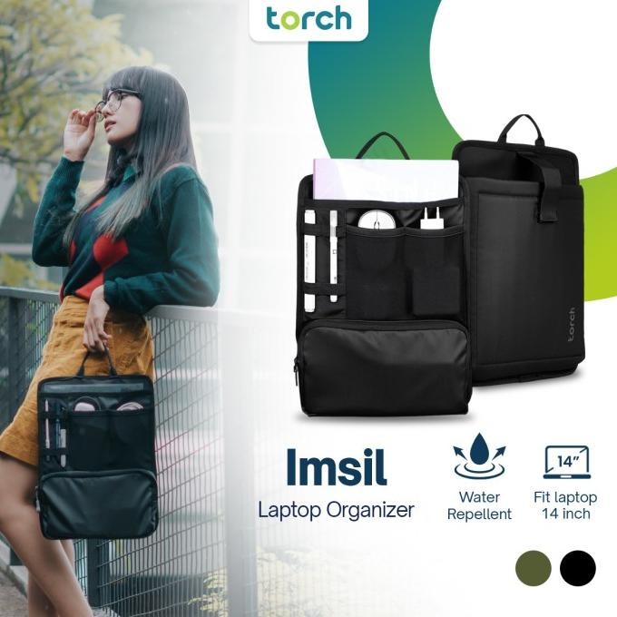 Torch Tas Laptop Sleeve Imsil - Black .