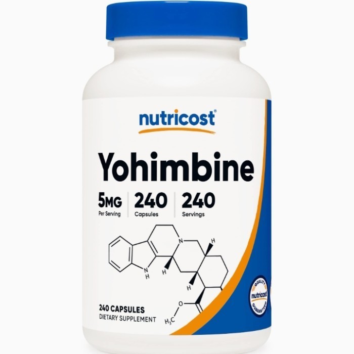 Nutricost Yohimbine 5 mg 240 capsules