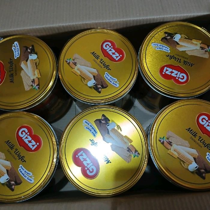 

Terbaru!! Gizzi Kaleng 1 Dus Isi 6 Kaleng .Exp Tahun 2026 Cookies Snack Food Kering Biskuit Cemilan
