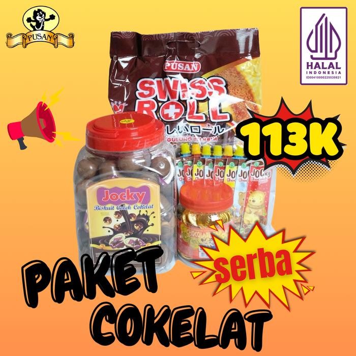 

Promo Paket Serba Cokelat [Brikek Black Forest, Jocky Packs, Ninja Umbrella, Milk Chewy Candy