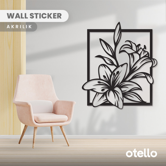 Wall Stiker Dinding Rumah Hiasan Ruang Tamu Akrilik Timbul Acrylic
