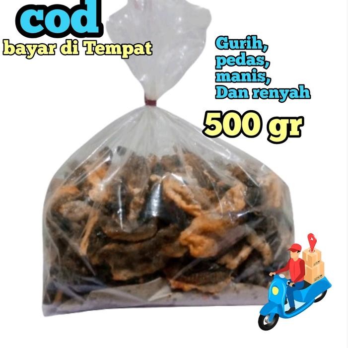 

Promo Keripik Kulit Ikan Rasa Pedas 500 Gr. Seafood, Cemilan Sehat, Cemilan Enak Packing Aman