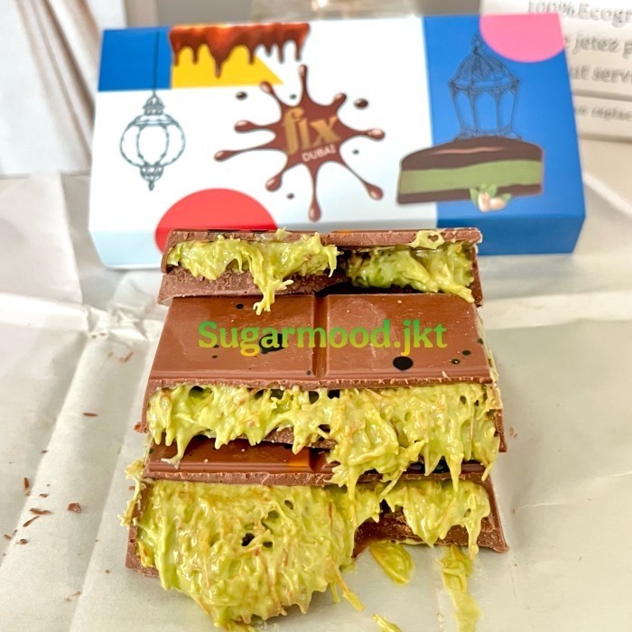 

Promo Coklat Fix Dubai Cokelat Dup3 Original Uea Dubai Pistachio Kunafa Cod