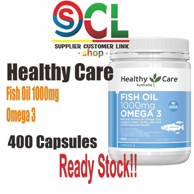 Healthy Care Fish Oil 1000mg 400 Capsules