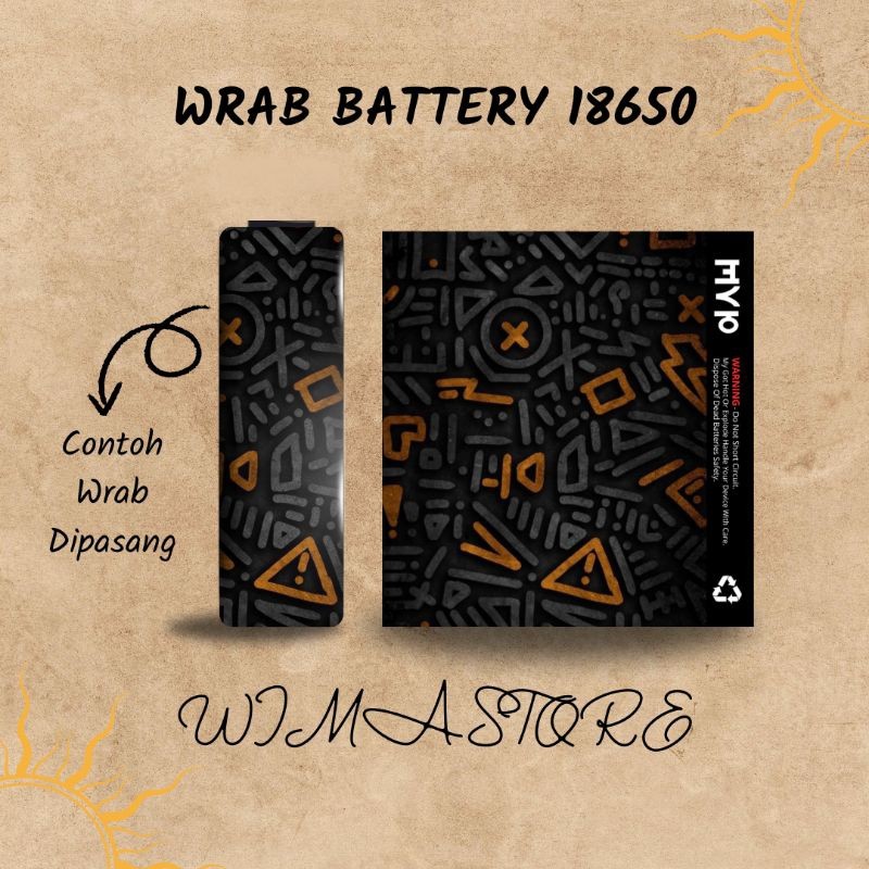 

Premium Cut - Stiker Wrap Baterai 18650 V2 Abstrak Untuk Melindungi 19 Garskin Stiker / Case Custom Terlaris 2PCS/ Fullbody