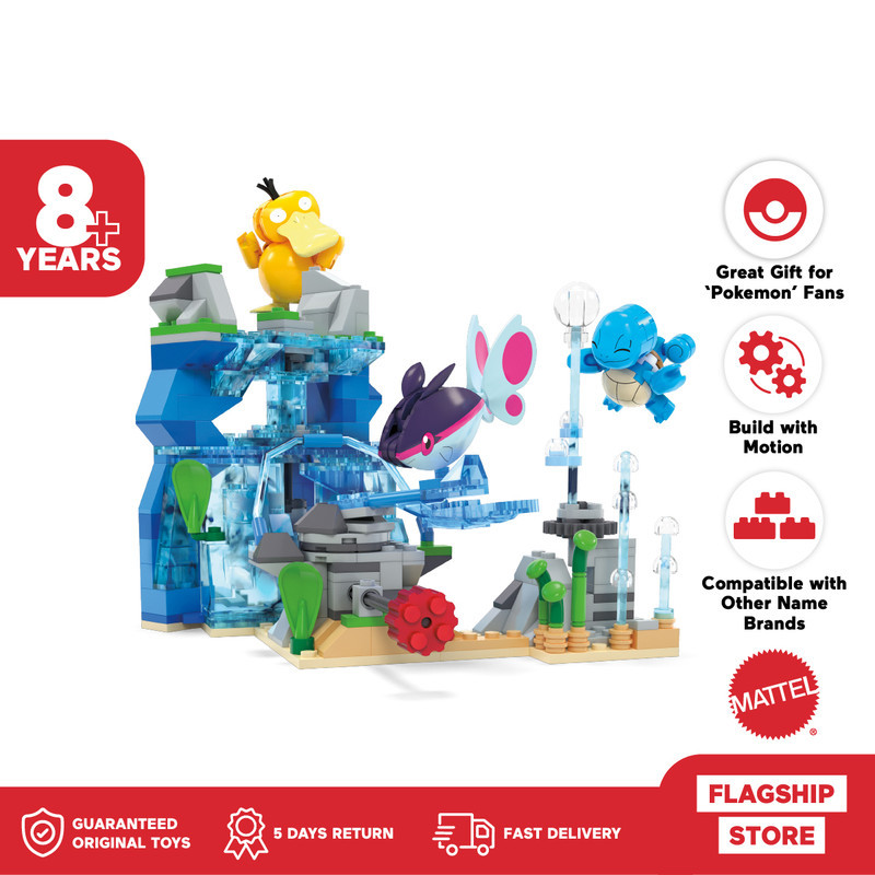 MEGA Pokémon Aquatic Adventure Building Toy Kit - Mainan Action Figure