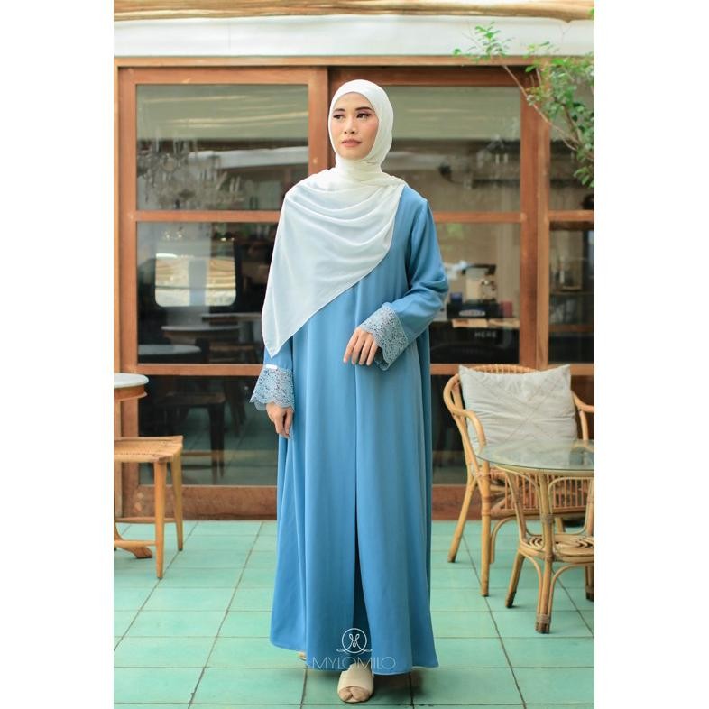 MUSLIM - Hafa Lace Abaya Premium | Abaya umroh | abaya modern | Abaya lace | Abaya Haji | Abaya kaji