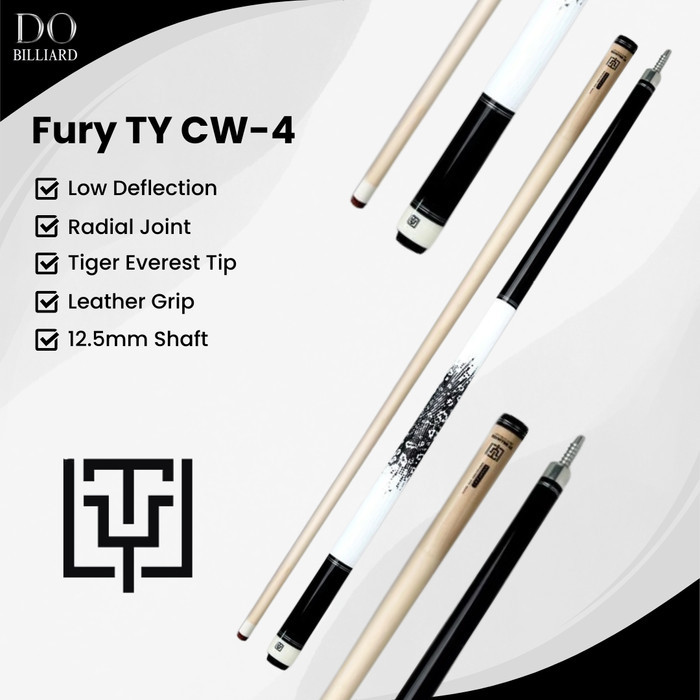 Stick Billiard Fury Ty Cw-3 Cw-4 Low Deflection Shaft Cue Stick Billiard / Stick Fury Ty Cw-3 Cw-4