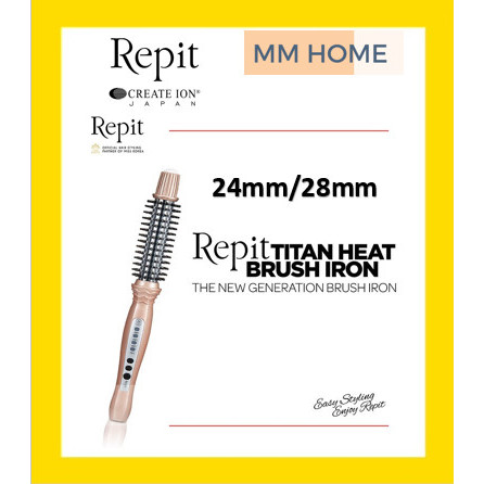 REPIT Titan Heat Brush Iron 24mm Catokan Pengeriting rambut REPIT