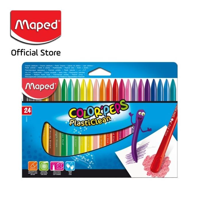 

MAPED PLASTICLEAN CRAYON 24' - CARDBOARD