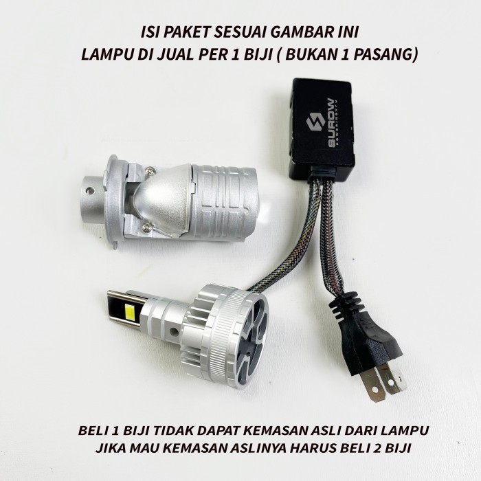 Lampu Led Mobil Motor H4 Mini Projector Projie Surow Mt5 Super Terang 50 Watt