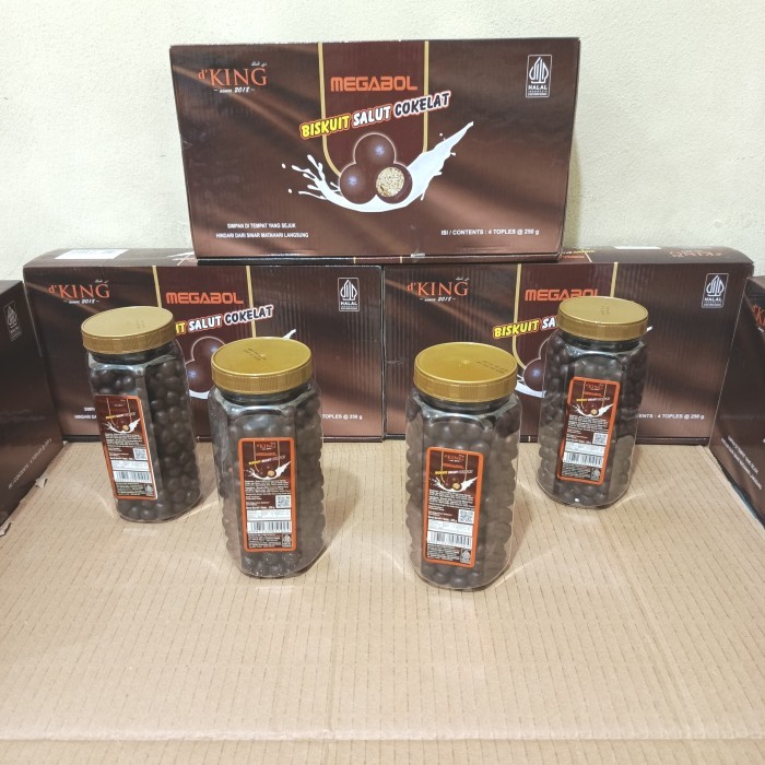 

Bonibol Coklat / Megabol 1 Dus Isi 4 Toples Cokelat Bonibol D'King