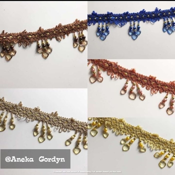 HIASAN RENDA GORDEN / RENDA GORDEN / RENDA 3 LOVE (1 ROLL)