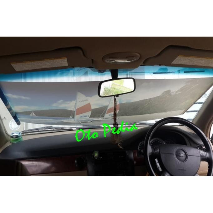 TIRAI KREY PENUTUP KACA MOBIL DEPAN / BELAKANG MERAH