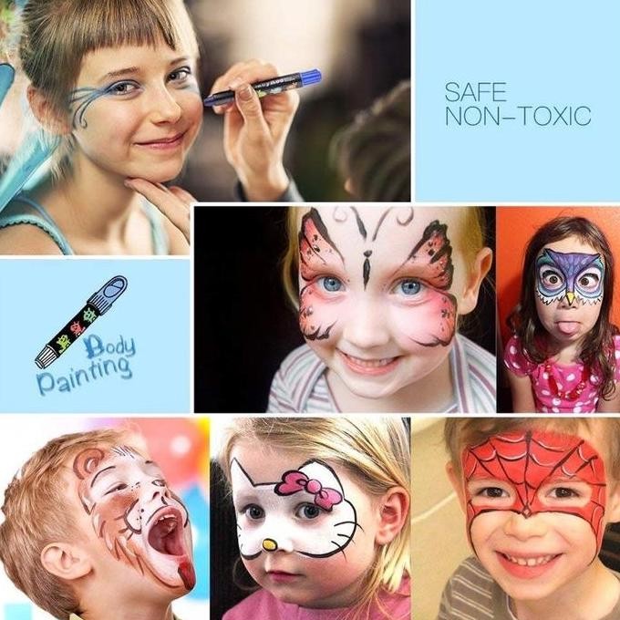 

JOAN MIRO BABYROO SILKY CRAYON 36PCS BODY FACE PAINTING FOOD GRADE NON TOXIC CHILDREN SAFE KRAYON