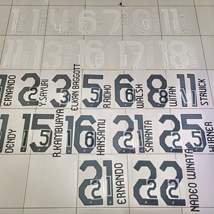 Nameset Original Timnas Indonesia 2022