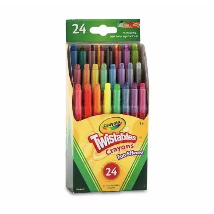 

( ORIGINAL ) CRAYOLA TWISTABLE ISI 24 PCS CRAYOLA CRAYON PAKET LENGKAP