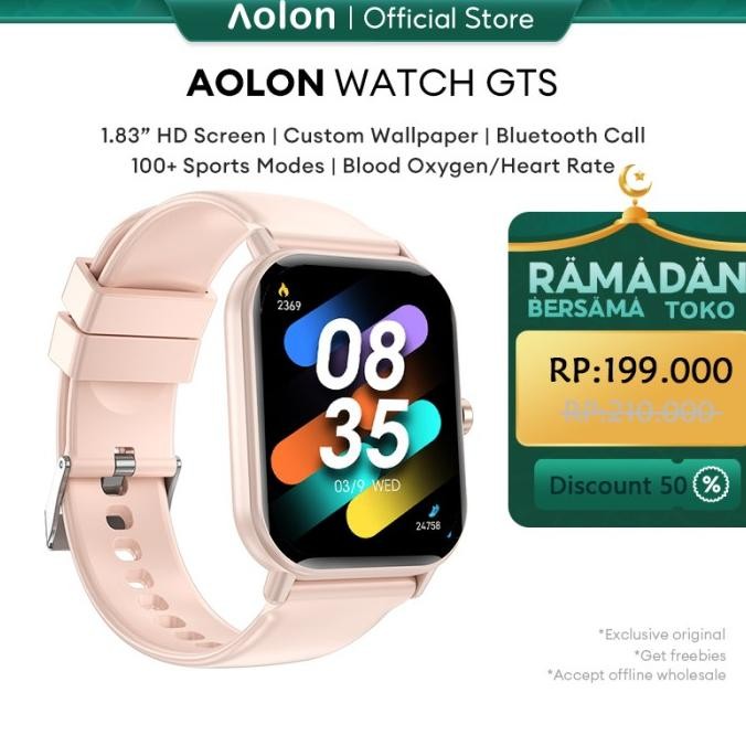 Aolon Smartwatch GTS Smart Watch Waterproof Custom Wallpaper