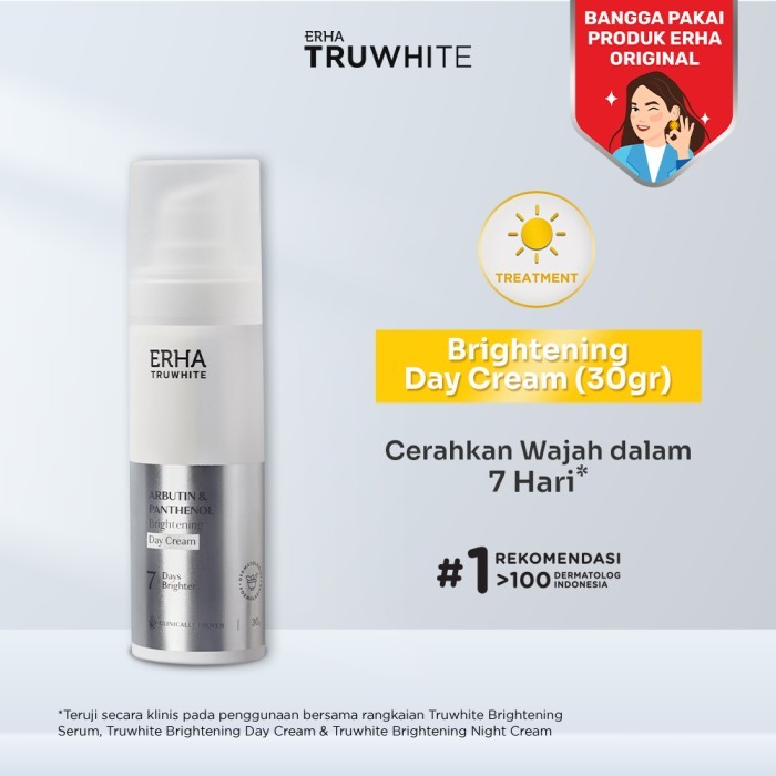 Erha Truwhite Arbutin & Panthenol Brightening Day Cream - Krim Siang Terlaris
