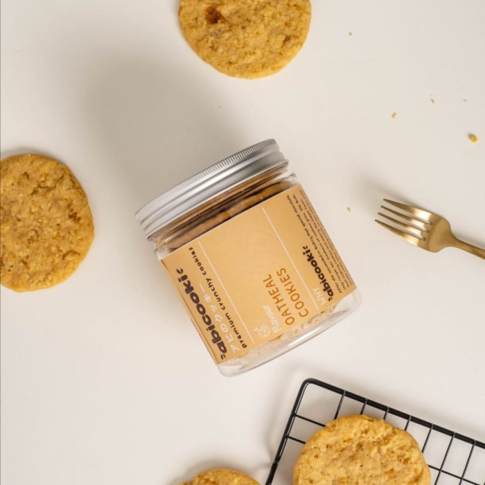 

Oatmeal Cookies ABICOOKI GIANT - biskuit gandum oat (Tanpa Telur)