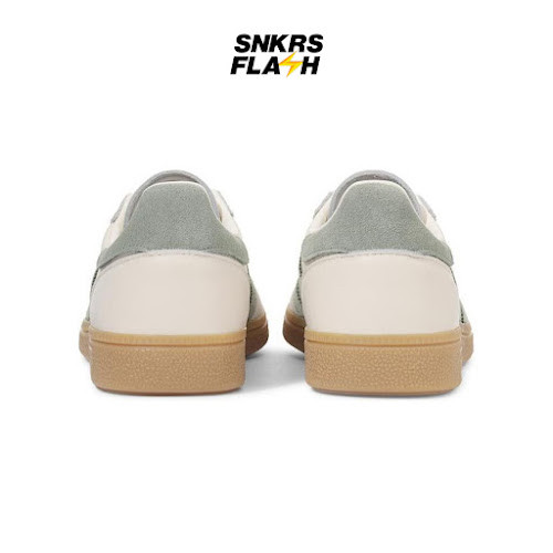 ADIDAS Handball Spezial Off White Silver Green Sepatu Sneakers Pria - IF9730 - Size 46