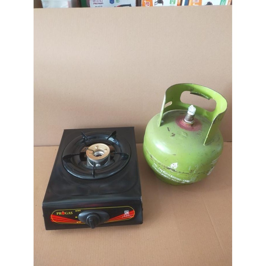*#*#*#] paket kompor gas 1 tungku progas + tabung gas isi